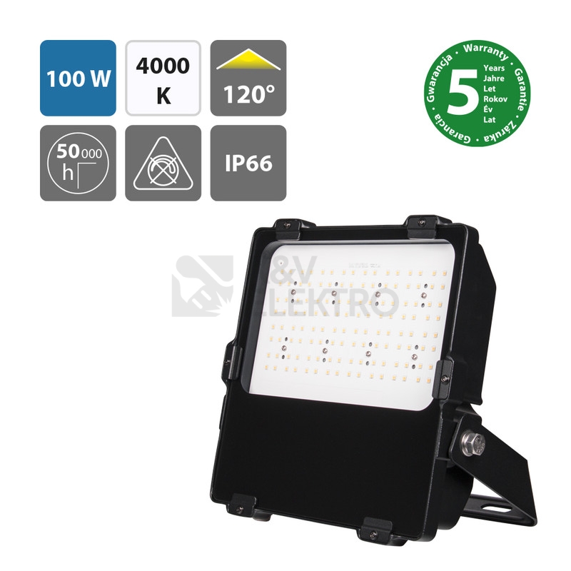 Obrázek produktu LED reflektor McLED Delta 100 100W 13200lm 4000K IP66 ML-511.711.28.0 1