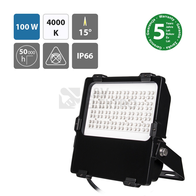 Obrázek produktu LED reflektor McLED Delta 100 4000K 100W 15° IP66 ML-511.711.28.1 1