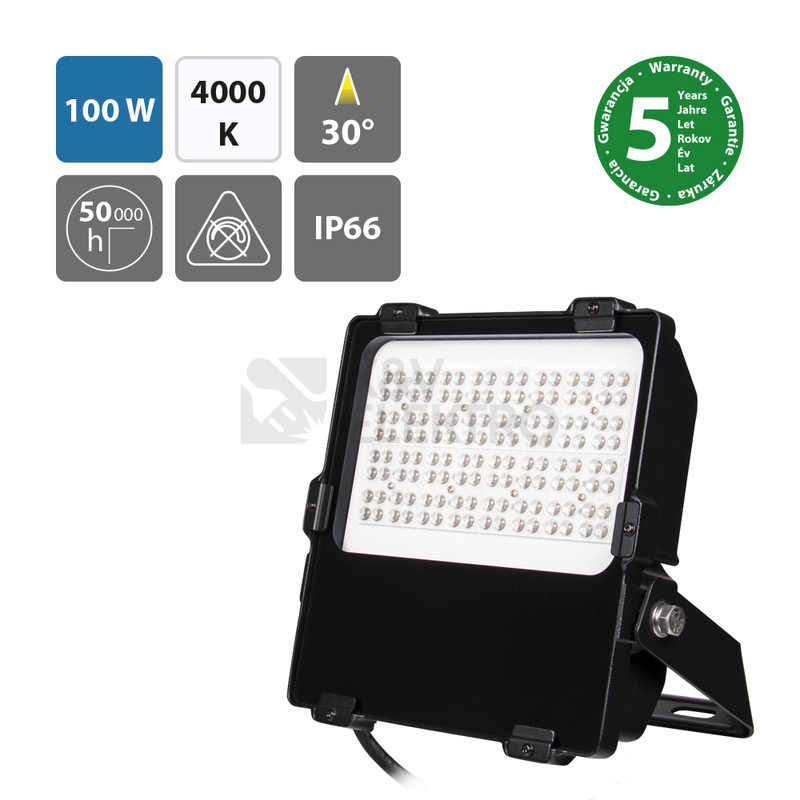 Obrázek produktu LED reflektor McLED Delta 100 4000K 100W 30° IP66 ML-511.711.28.2 1