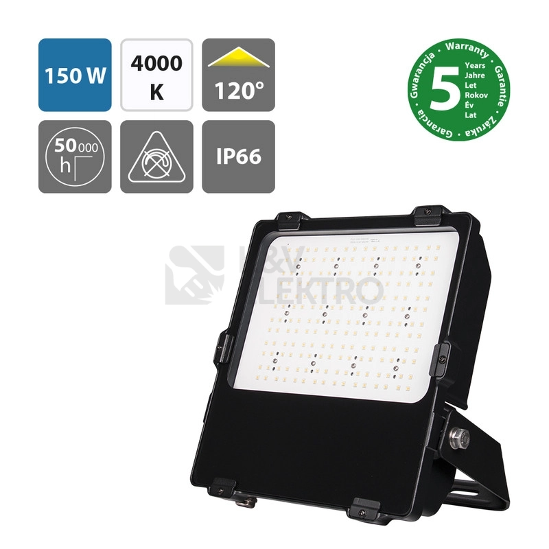 Obrázek produktu LED reflektor McLED Delta 150 150W 19500lm 4000K IP66 ML-511.721.28.0 1