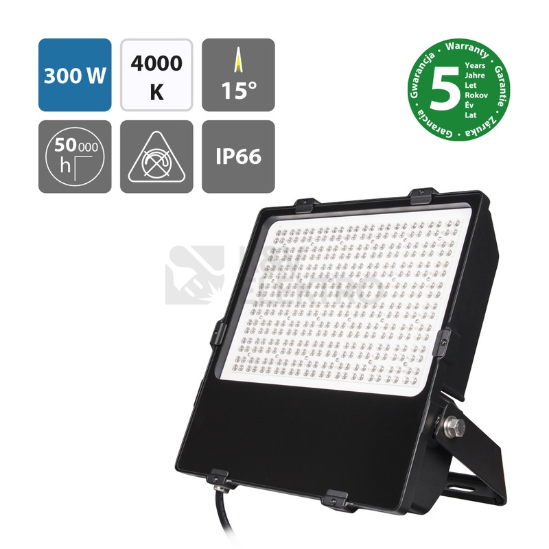 Obrázek produktu LED reflektor McLED Delta 300 4000K 300W 15° IP66 ML-511.741.28.1 1