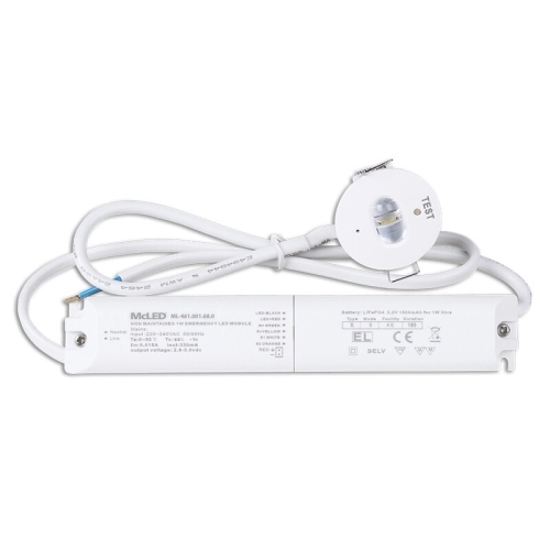LED nouzové svítidlo McLED Insert C corridor 1,5Ah 3h 6000K ML-461.001.68.0