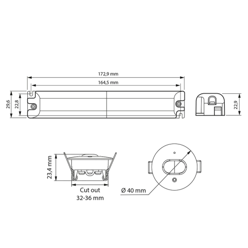 LED nouzové svítidlo McLED Insert O antipanik 1,5Ah 3h 6000K ML-461.002.68.0 (obrázek 7)