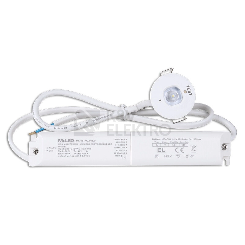 Obrázek produktu LED nouzové svítidlo McLED Insert O antipanik 1,5Ah 3h 6000K ML-461.002.68.0 0