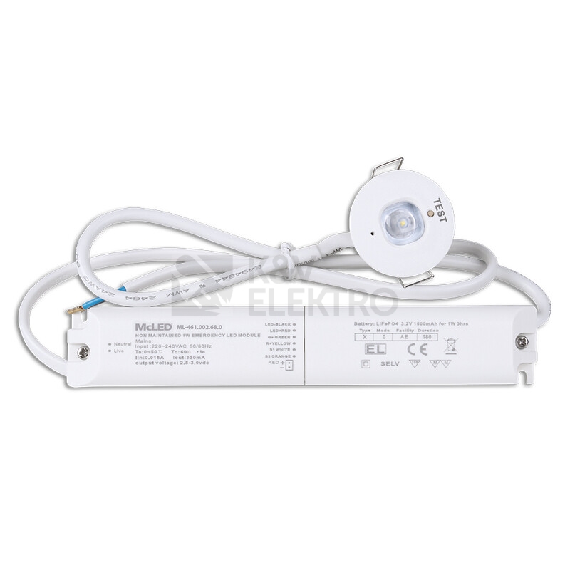 Obrázek produktu LED nouzové svítidlo McLED Insert O antipanik 1,5Ah 3h 6000K ML-461.002.68.0 2