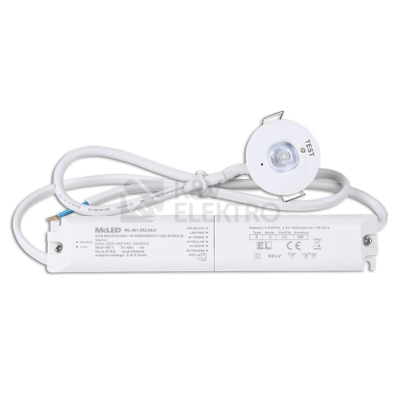 Obrázek produktu LED nouzové svítidlo McLED Insert O antipanik 1,5Ah 3h 6000K ML-461.002.68.0 2