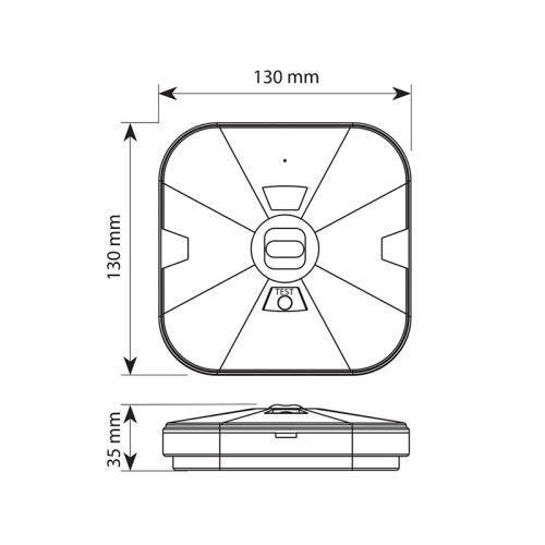 LED nouzové svítidlo McLED Superior C corridor 1,5Ah 3h 6000K ML-461.003.68.0