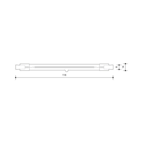 LED žárovka R7s 118mm LEDMED 8W (60W) teplá bílá (3000K) LM65109001 (obrázek 3)