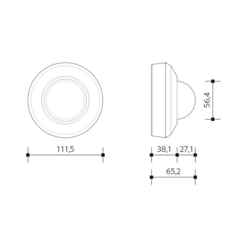 Pohybové čidlo Panlux PN71000017 360° bílá IP44