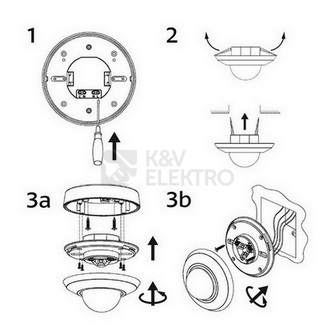 Obrázek produktu Pohybové čidlo Panlux PN71000017 360° bílá IP44 2