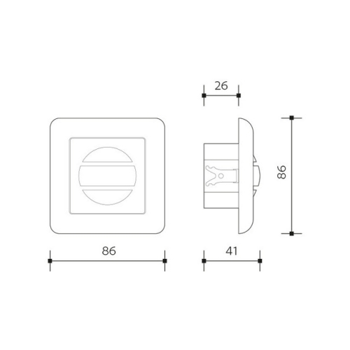 Pohybové čidlo Panlux SENSOR PN71000018 160° bílá
