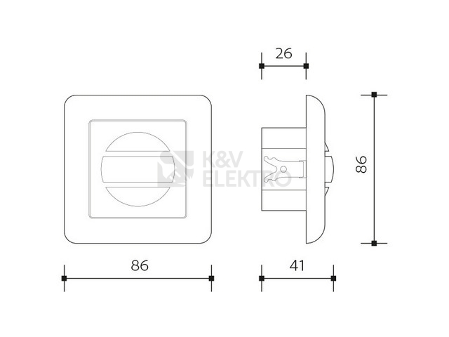 Obrázek produktu Pohybové čidlo Panlux SENSOR PN71000018 160° bílá 3