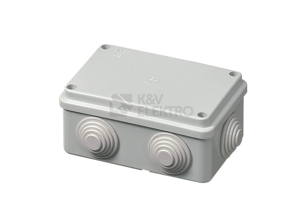 Obrázek produktu Krabice Malpro S-BOX 206M 120x80x50mm 6 průchodek IP55 šedá 0