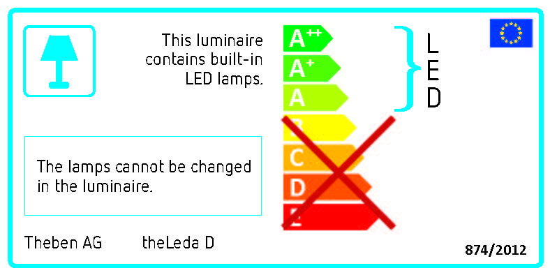 Obrázek produktu  LED nástěnné svítidlo THEBEN theLeda D SL AL 8,5W IP55 1020701
 1