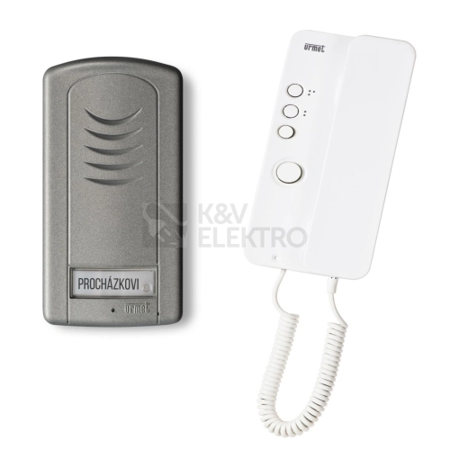Souprava domovního telefonu Urmet 1129/501 pro jednoho účastníka