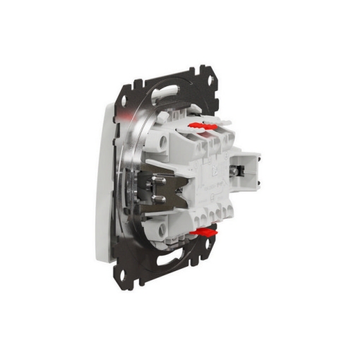 Schneider Electric Sedna Design/Elements tlačítko č.1/0+1/0 bílá