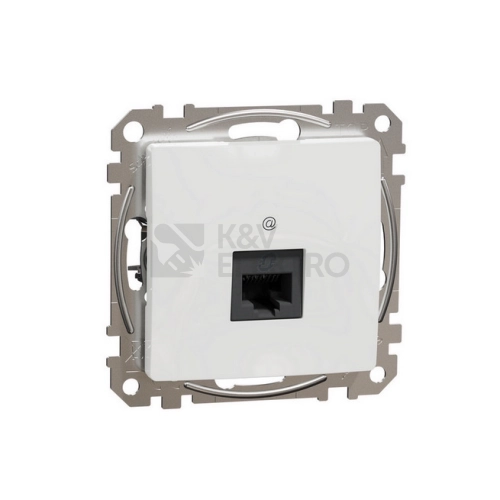 Schneider Electric Sedna Design/Elements datová zásuvka 1xRJ45 kat.6 UTP bílá SDD111461