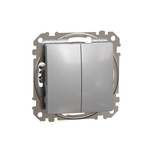 Schneider Electric Sedna Design/Elements vypínač č.6+6 alu SDD113108