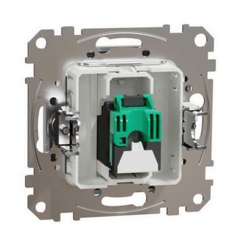 Schneider Electric Sedna Design/Elements datová zásuvka 1xRJ45 kat.5e UTP alu SDD113451