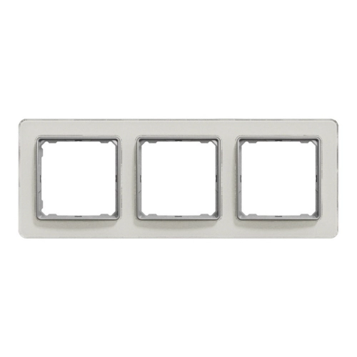 Schneider Electric Sedna Elements trojrámeček bílé sklo SDD360803