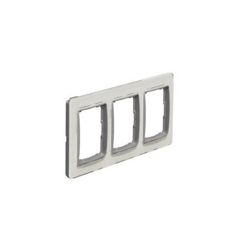 Schneider Electric Sedna Elements trojrámeček bílé sklo SDD360803