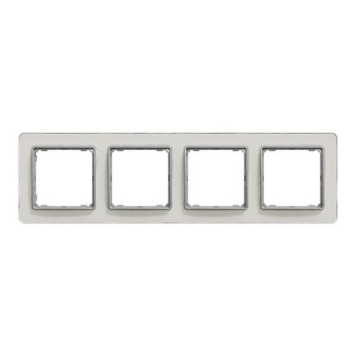 Schneider Electric Sedna Elements čtyřrámeček bílé sklo SDD360804