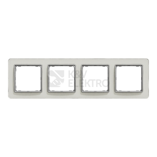 Schneider Electric Sedna Elements čtyřrámeček bílé sklo SDD360804
