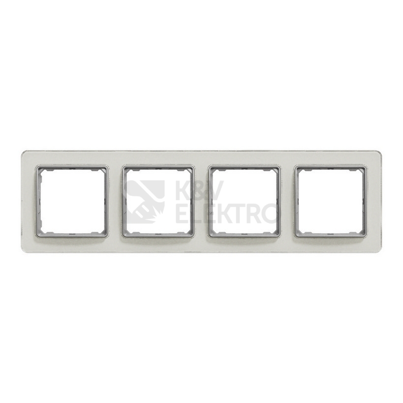 Obrázek produktu Schneider Electric Sedna Elements čtyřrámeček bílé sklo SDD360804 0
