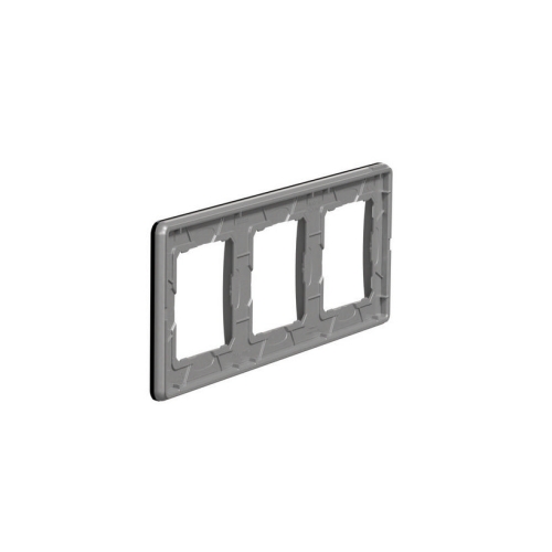 Schneider Electric Sedna Elements trojrámeček tmavé sklo SDD361803