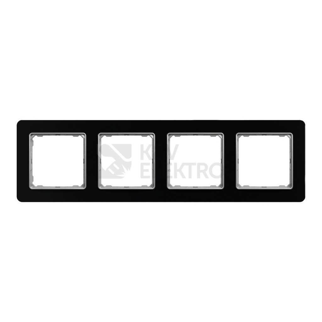 Obrázek produktu Schneider Electric Sedna Elements čtyřrámeček tmavé sklo SDD361804 0