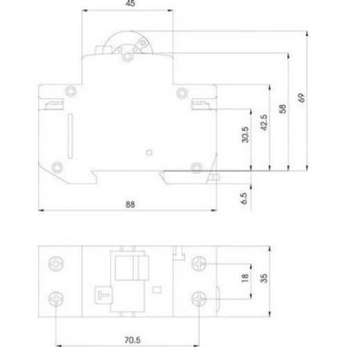 Kombinovaný chránič s jističem ETI KZS-2M A G/KV B10/0,03 (jističochránič) 002174102 (obrázek 4)
