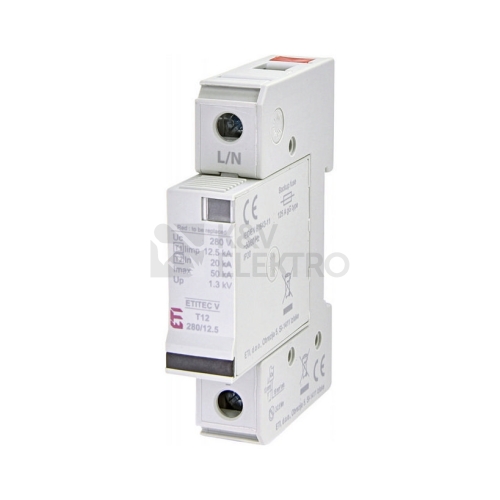 Svodič přepětí ETI ETITEC V T12 280/12,5 1+0 002442900