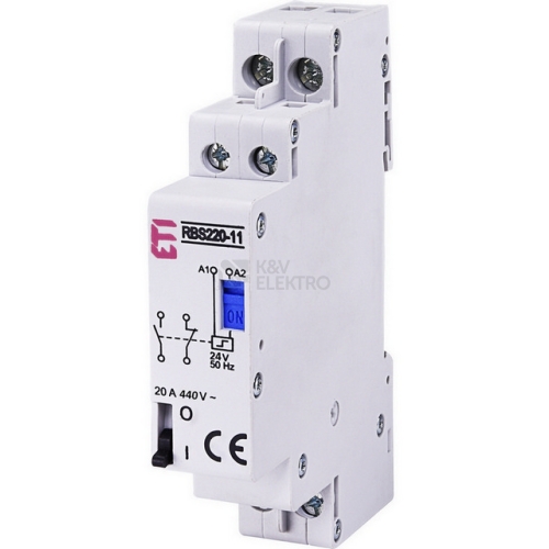 Impulzní/bistabilní relé ETI RBS220-11-24V AC
