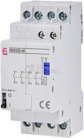 Obrázek produktu Bistabilní spínač ETI RBS425-40-230V AC 4NO 25A 002464125 0