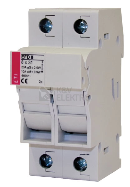 Obrázek produktu Pojistkový odpínač ETI EFD 8 L 1p+N 20A pro pojistky CH8 002520007 0