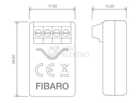 Obrázek produktu Chytrý spínací senzor Fibaro Smart Implant Z-Wave Plus FIB-FGBS-222 3