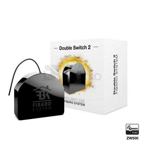 Obrázek produktu Relé spínač dvojitý Fibaro Z-Wave Plus FIB-FGS-223-ZW5 0