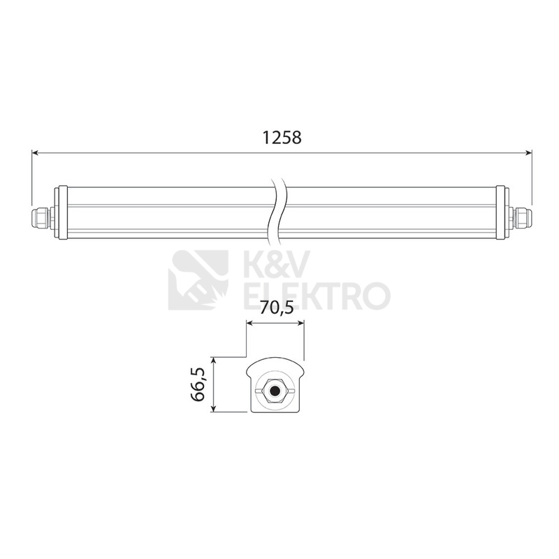 Obrázek produktu Zářivka LED McLED INDUS 1,2M 30W 4000K neutrální bílá IP66 ML-414.203.89.0 4