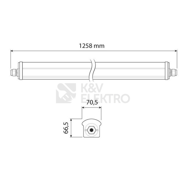 Obrázek produktu Zářivka LED McLED INDUS 1,2M 30W 4000K neutrální bílá IP66 ML-414.203.89.0 10