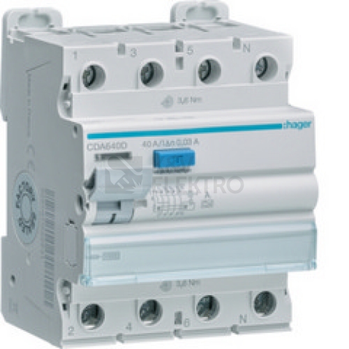 CHRANIC 4P 40A 0,03A TYP A 10KA CDA640D