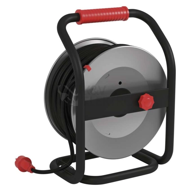Obrázek produktu Gumový prodlužovací kabel na bubnu 4zásuvky 50m EMOS P084504 5