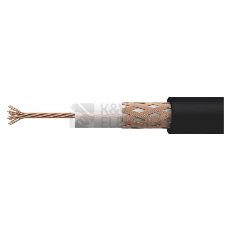 Obrázek produktu Koaxiální kabel venkovní laněný černý RG58U EMOS S5213 metráž 4