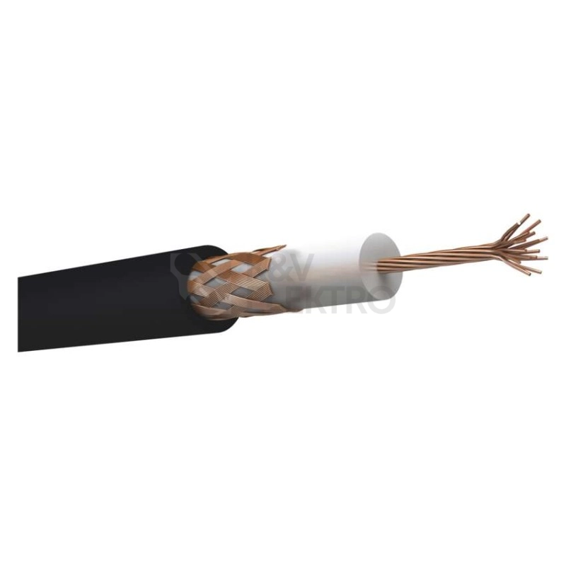 Obrázek produktu Koaxiální kabel venkovní laněný černý RG58U EMOS S5213 metráž 5