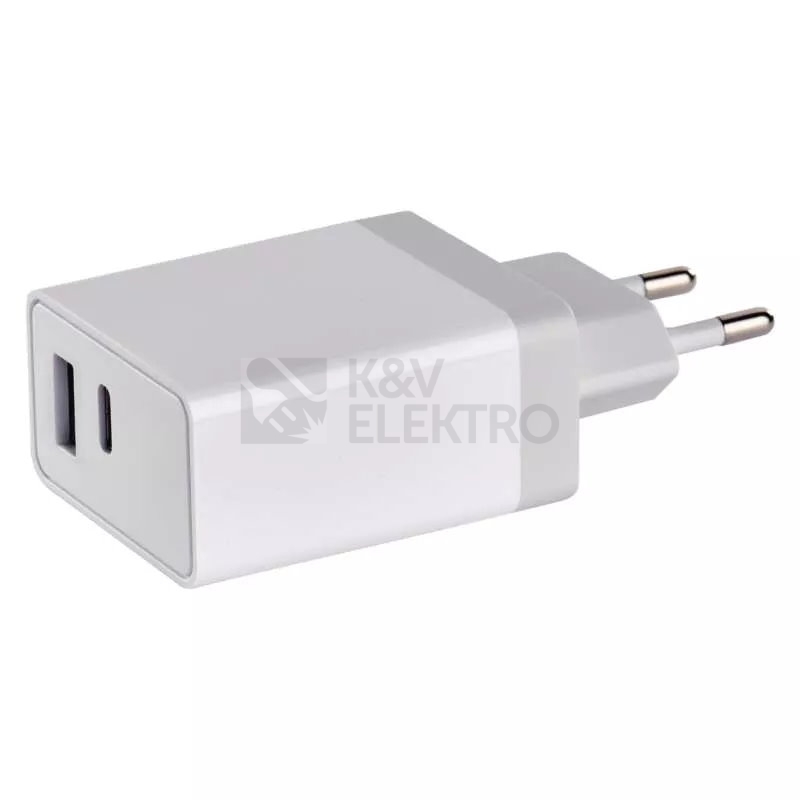 Obrázek produktu  USB nabíječka EMOS V0120 1,5–3,0A (30W) bílá 0