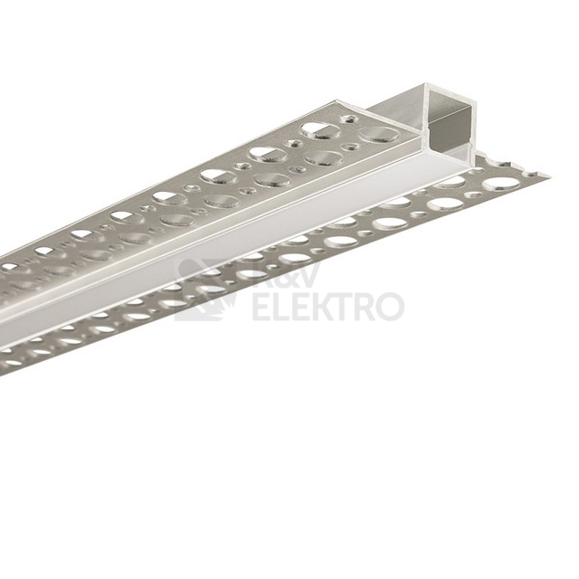 Obrázek produktu Vestavný hliníkový profil McLED AG pro sádrokarton 53x14mm včetně mléčného difuzoru 1m ML-761.036.43.1 4