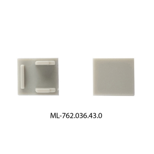 Koncovka LED profilu bez otvoru pro AG AR AS stříbrná McLED ML-762.036.43.0