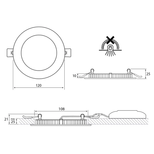 Podhledové LED svítidlo McLED Toro R9 9W 3000K ML-412.067.33.0 (obrázek 5)