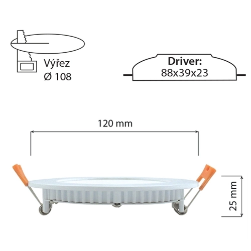 Podhledové LED svítidlo McLED Toro R9 9W 3000K ML-412.067.33.0 (obrázek 8)