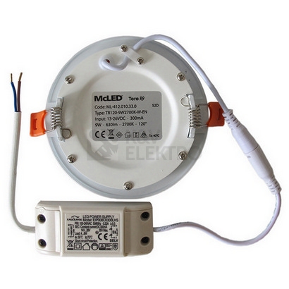 Obrázek produktu Podhledové LED svítidlo McLED Toro R9 9W 3000K ML-412.067.33.0 4