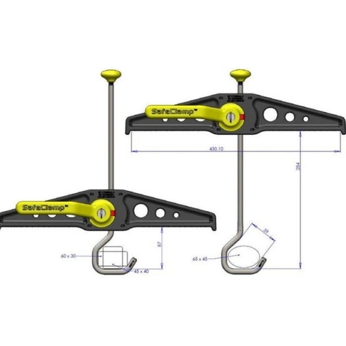Rhino Safe Clamp upínací systém na žebříky 1pár RAS21D (obrázek 3)